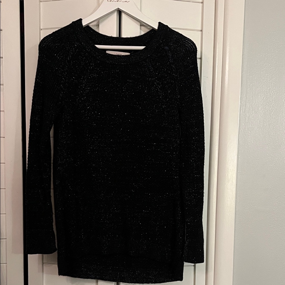 LOFT Dark Navy Sparkly Knit Sweater
